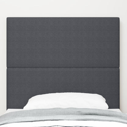 Testiera vidaXL Design Semplice Grigio Scuro 90 cm in Tessuto Corduroy