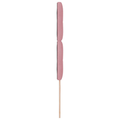 Testiera vidaXL imbottita a bottoni Rosa 90 cm in Velluto