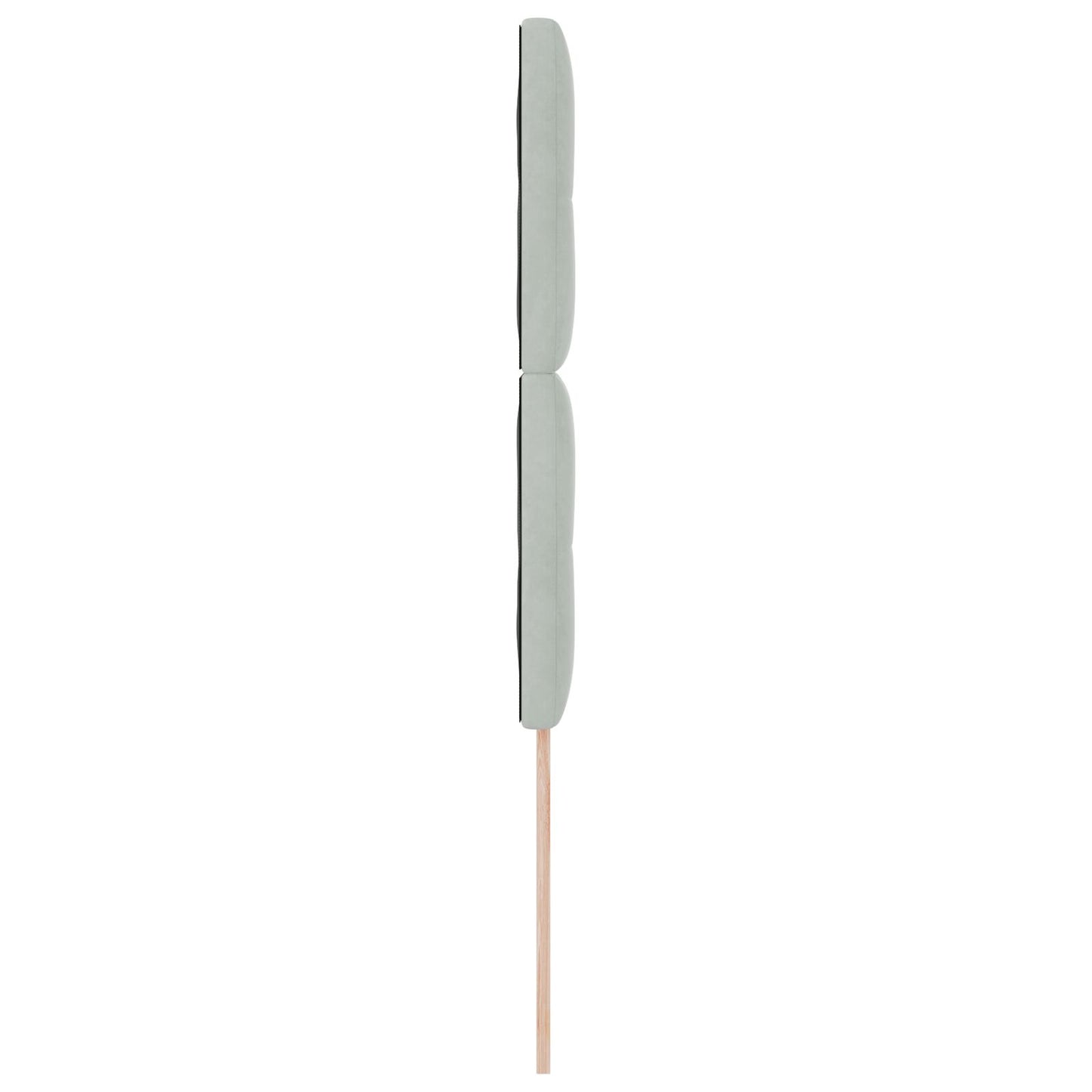 Testiera vidaXL imbottita con bottoni Grigio chiaro 80 cm in Velluto
