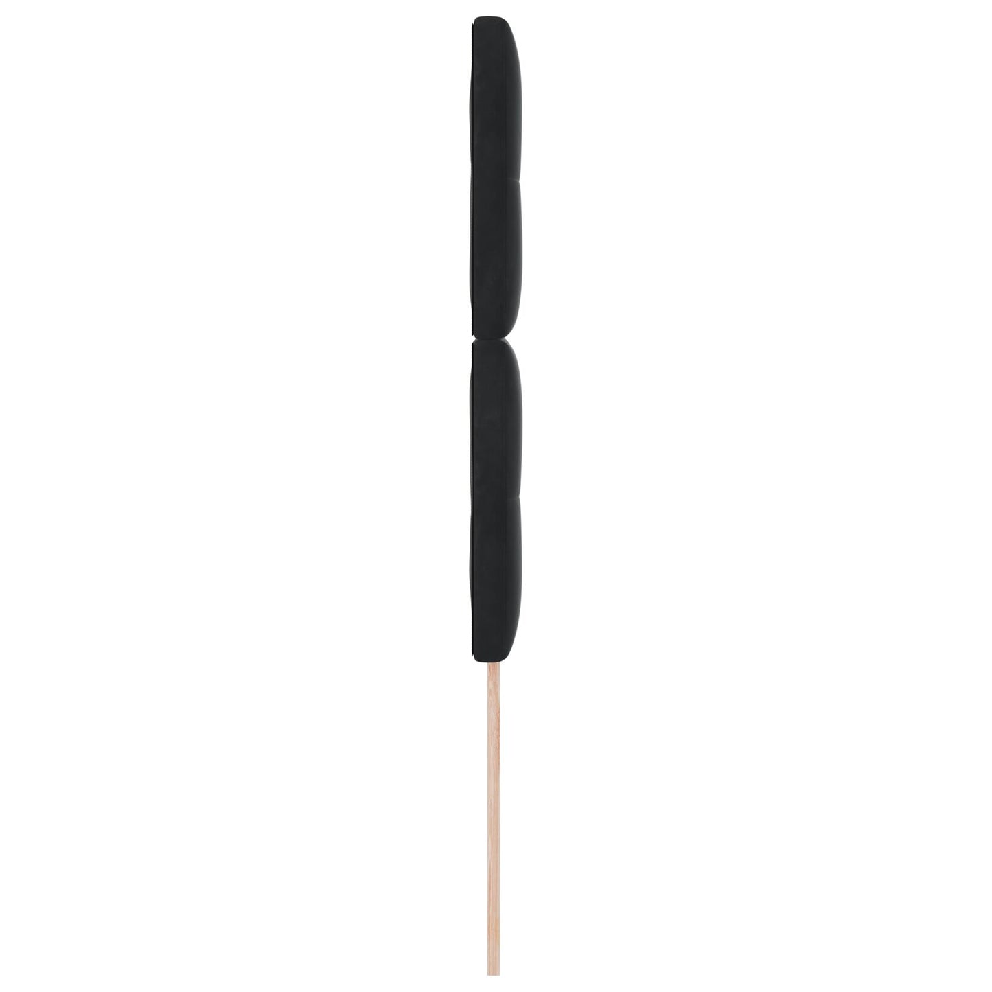 Testiera VidaXL Bottoni Trapuntata Nera 100 cm in Velluto