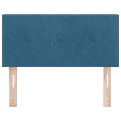 Testata LED vidaXL Panna blu scuro 90 cm in velluto