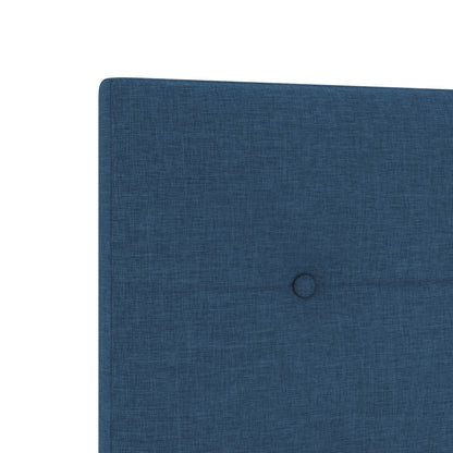 Testiera vidaXL Imbottita con Bottoni Blu 80 cm in Tessuto