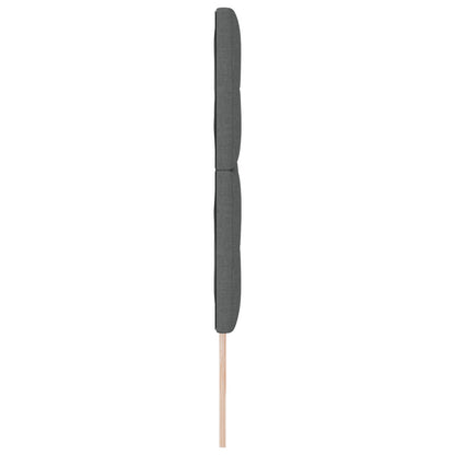 Testiera vidaXL con bottoni imbottita grigia scura 180 cm in tessuto