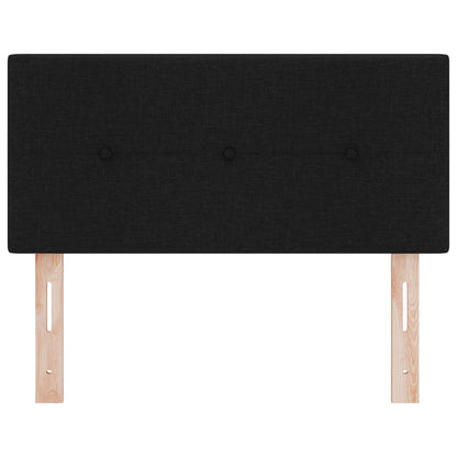 Testata letto LED vidaXL trapuntata nera 100 cm in tessuto
