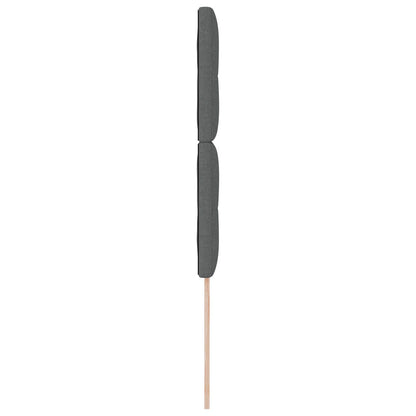 Testiera vidaXL con bottoni imbottita grigia scura 80 cm in tessuto