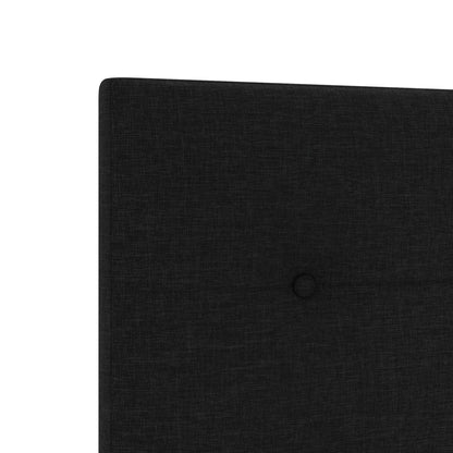 testiera vidaXL con bottoni trapuntati nera 90 cm in tessuto