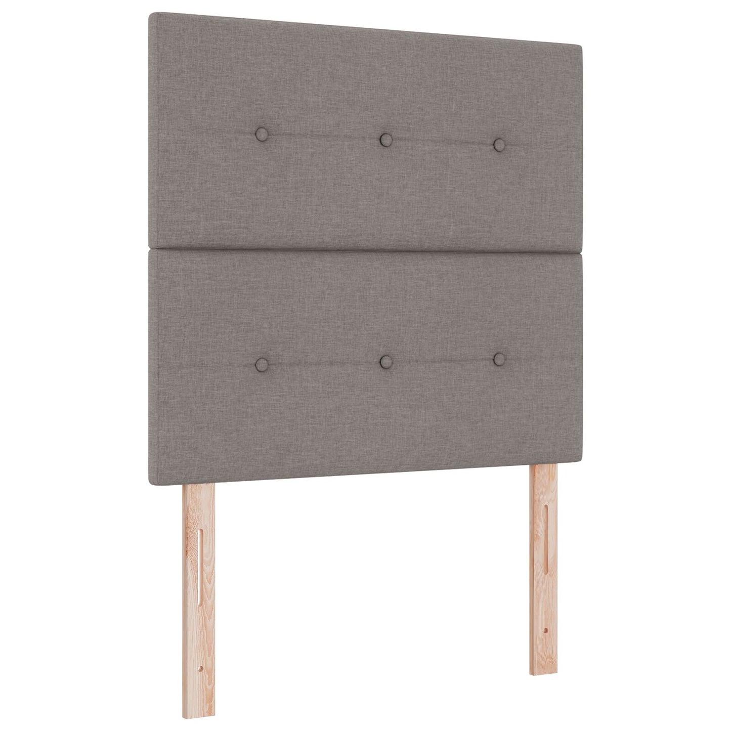 Testiera vidaXL Button Tufted Tortora 100 cm in Tessuto