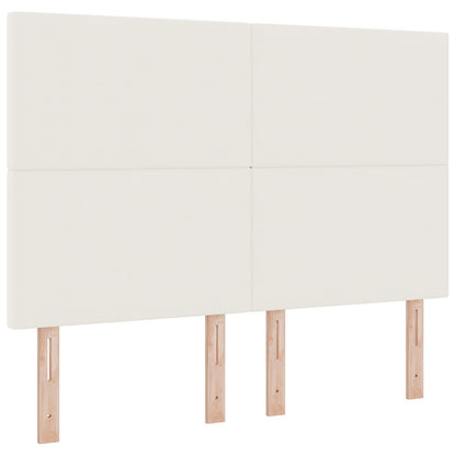 Testiera vidaXL semplice crema 140cm in velluto