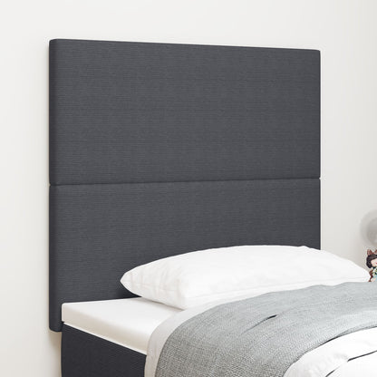 Testiera vidaXL Design Semplice Grigio Scuro 90 cm in Tessuto Corduroy
