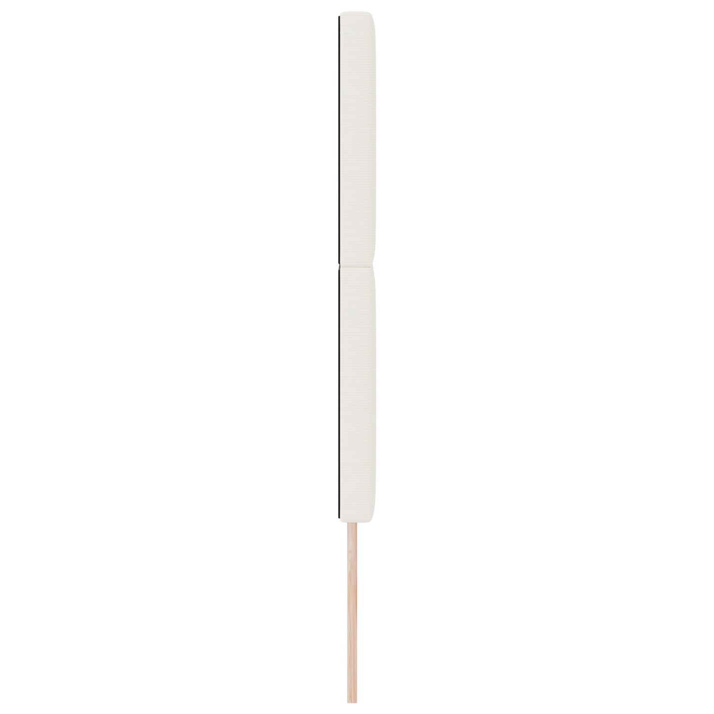 Testiera vidaXL semplice crema 140cm in velluto