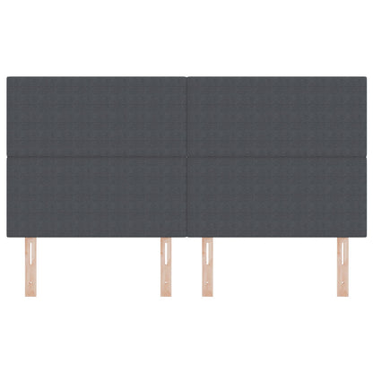 testiera vidaXL design semplice grigio scuro 180 cm in tessuto corduroy
