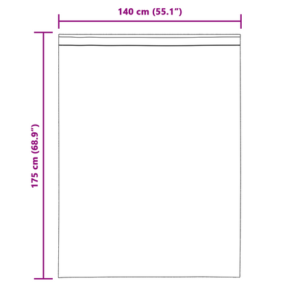 Tende in Voile con Passanti 2 pz Marrone Chiaro 140x175 cm