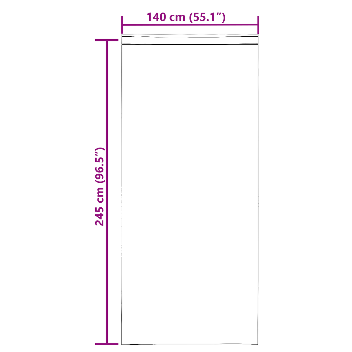 Tende in Voile con Passanti 2 pz Marrone Chiaro 140x245 cm