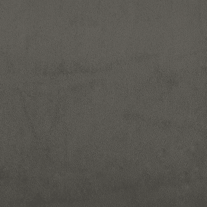 Giroletto a Molle con Materasso Grigio Scuro 200x200 cm Velluto