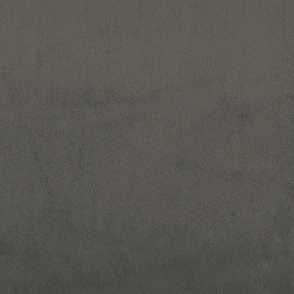 Giroletto a Molle con Materasso Grigio Scuro 200x200 cm Velluto
