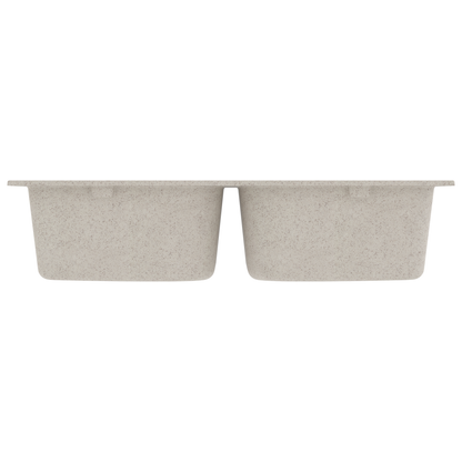 Lavello da cucina Beige 76 x 48 x 30 cm Quarzo e Resina | homemem39
