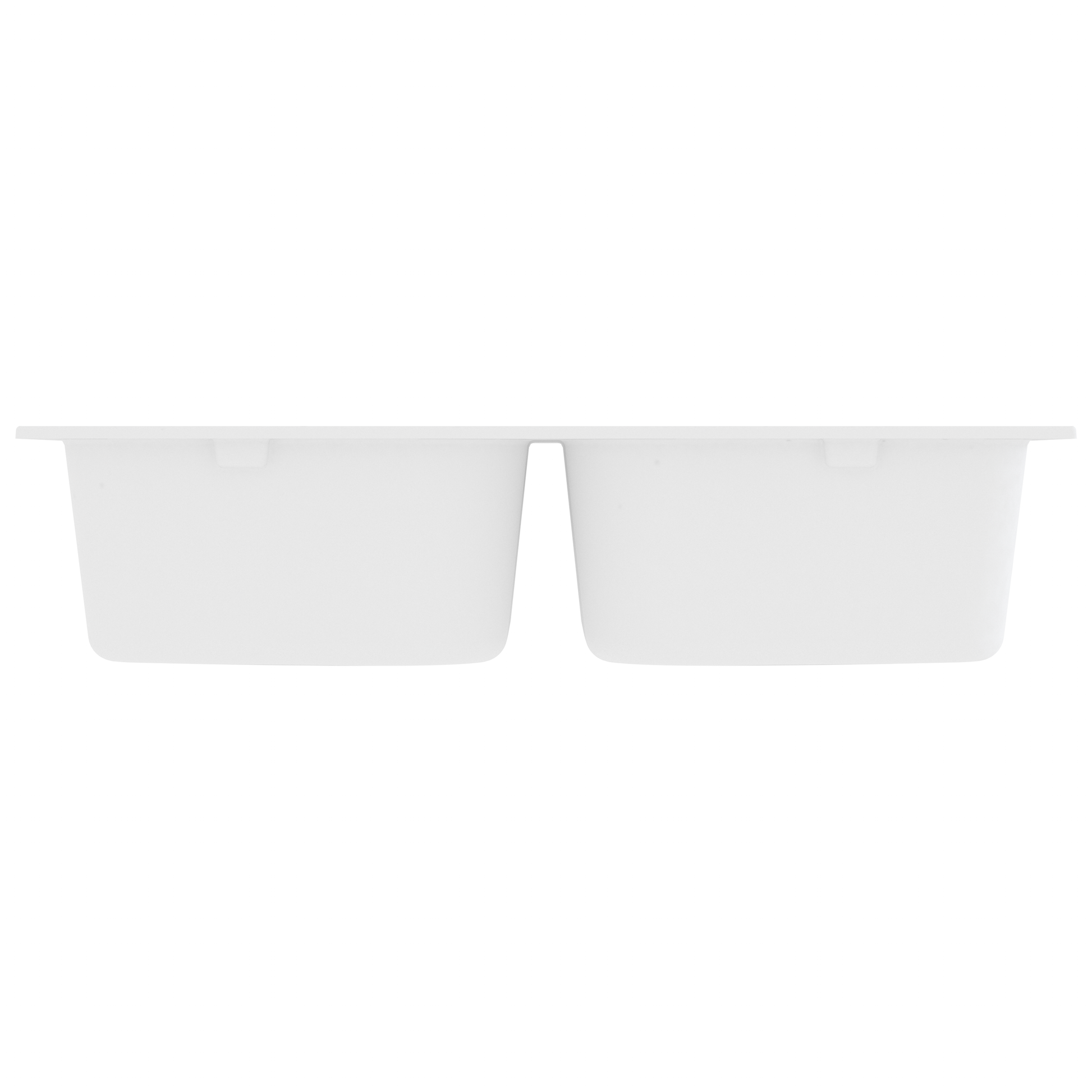 Lavello da cucina Bianco 76 x 48 x 30 cm Quarzo e Resina | homemem39
