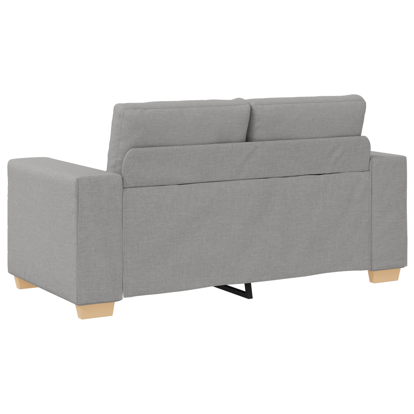 Set di divani con cuscino con cuscino 3 pcs Grigio Tessuto