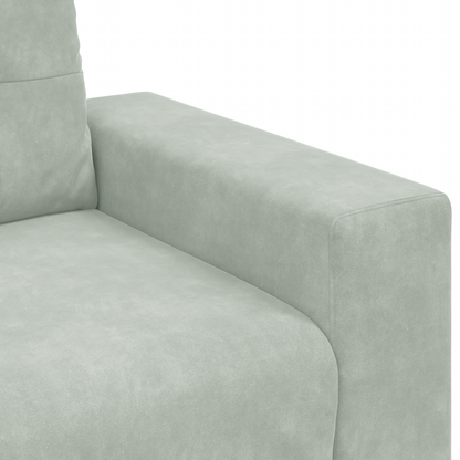 Set di divani con cuscino 3 pcs Grigio 221 x 78 x 80 cm Velluto
