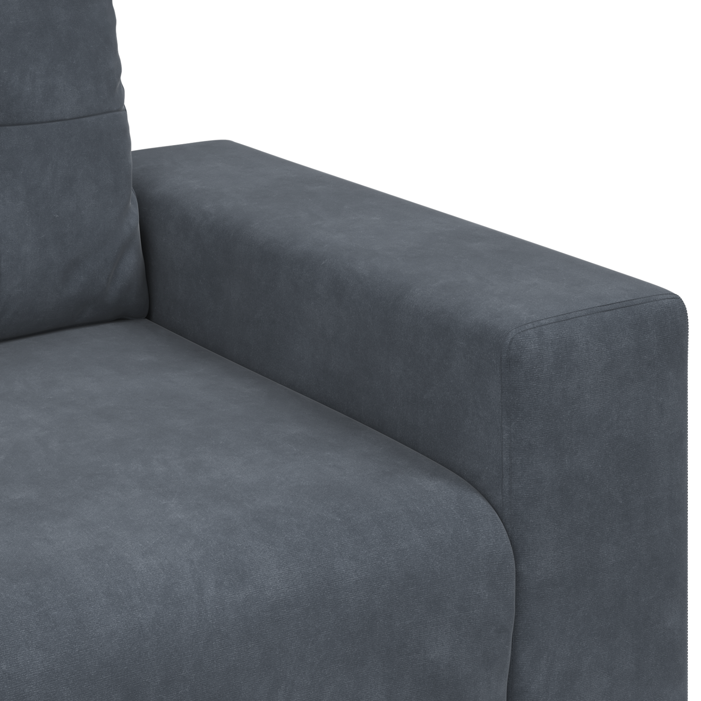Set di divani con cuscino 3 pcs Grigio 221 x 78 x 80 cm Velluto
