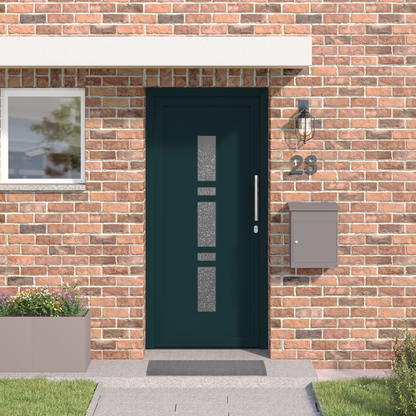 Porta d'ingresso Antracite PVC