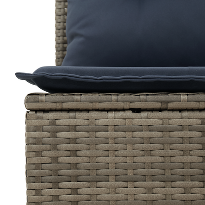 Divano da giardino Grigio 62 x 62 x 69 cm polyrattan