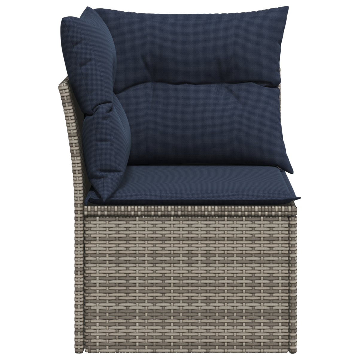 Divano da giardino Grigio 62 x 62 x 69 cm polyrattan