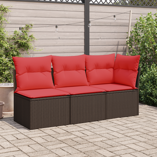 | Divano da giardino | Marrone 55 x 62 x 69 cm polyrattan | homemem39