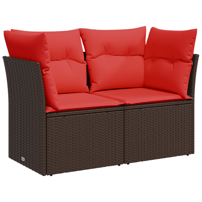| Divano da giardino | Marrone 124 x 62 x 69 cm polyrattan | homemem39