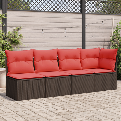 | Divano da giardino | Marrone 227 x 62 x 69 cm polyrattan | homemem39