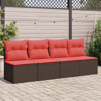 | Divano da giardino | Marrone 227 x 62 x 69 cm polyrattan | homemem39