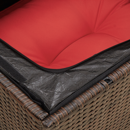 | Divano da giardino | Marrone 55 x 62 x 69 cm Poly Rattan | homemem39