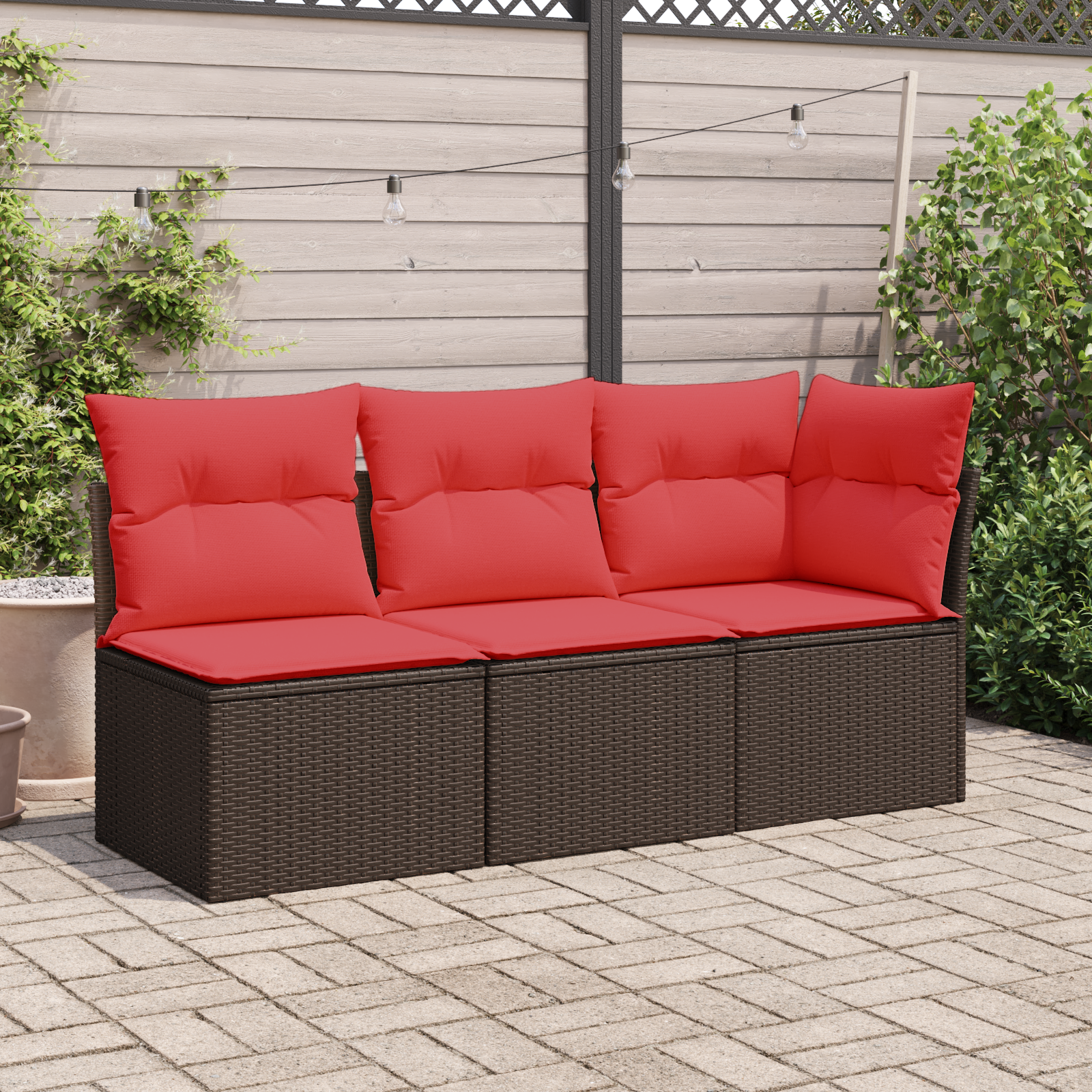 | Divano da giardino | Marrone 55 x 62 x 69 cm Poly Rattan | homemem39
