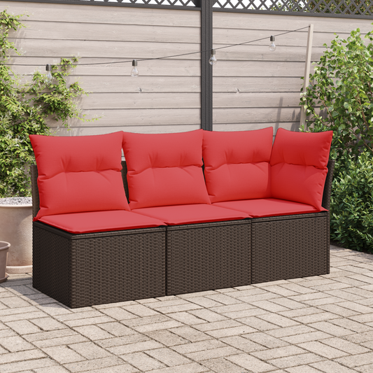 | Divano da giardino | Marrone 62 x 62 x 69 cm Poly Rattan | homemem39