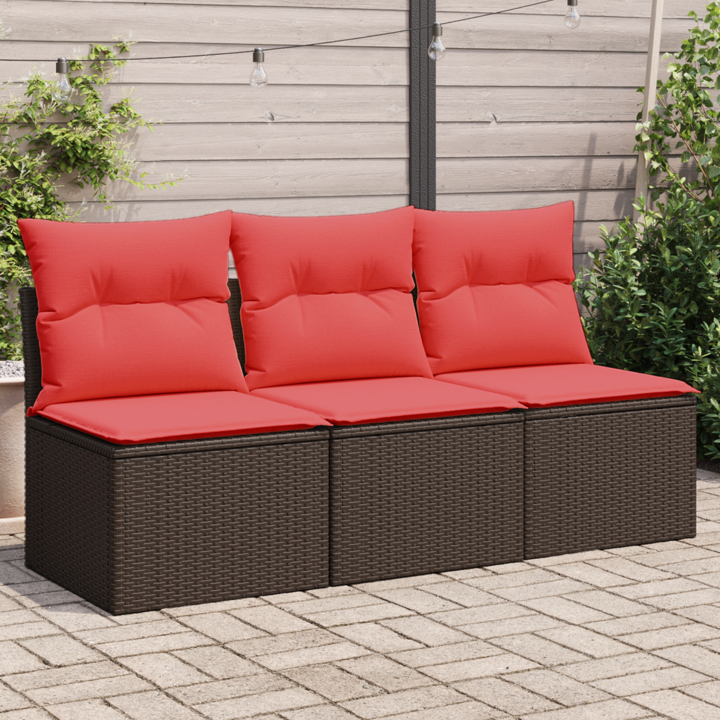 | Divano da giardino | Marrone 165 x 62 x 69 cm Poly Rattan | homemem39
