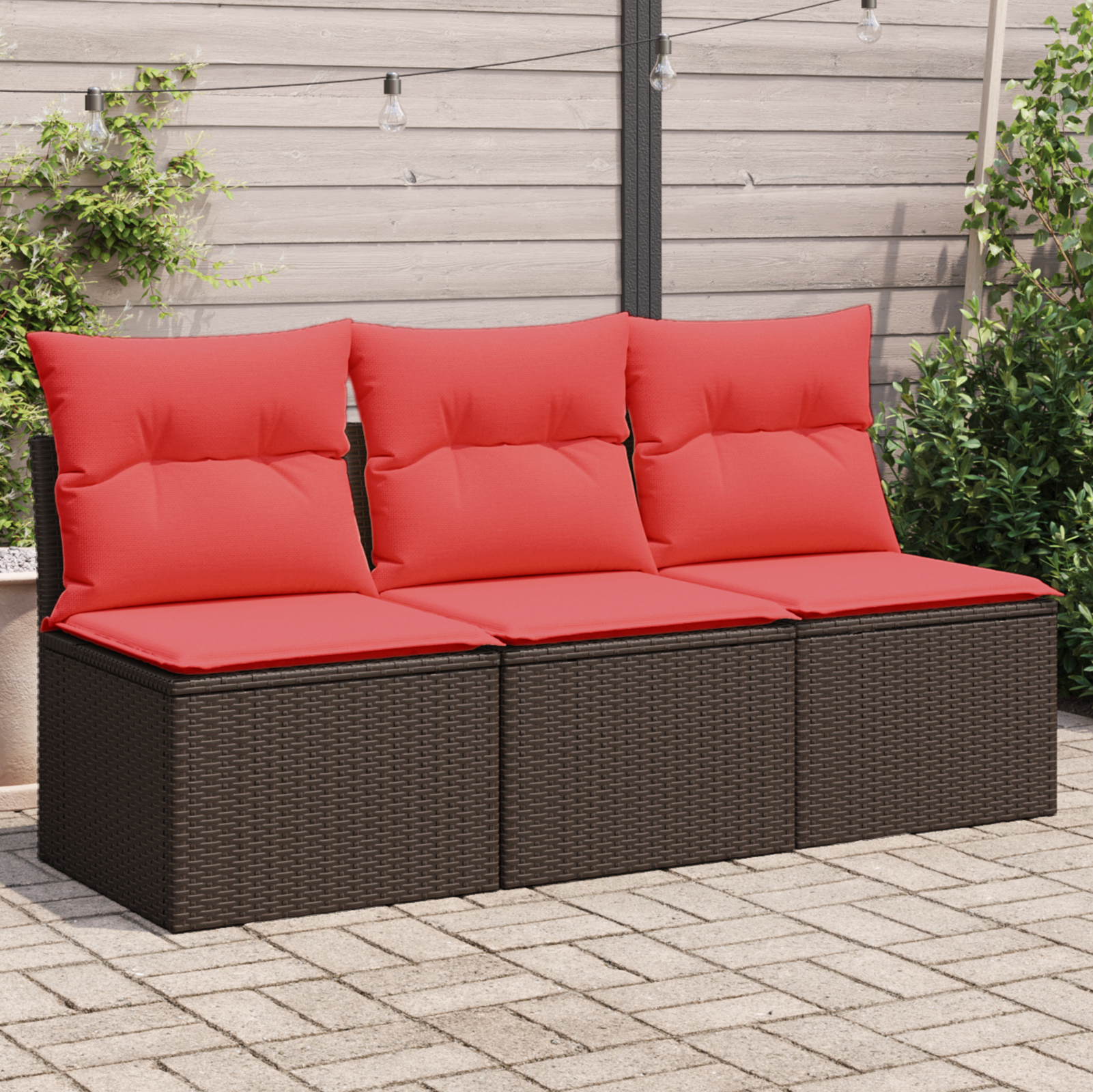 | Divano da giardino | Marrone 165 x 62 x 69 cm Poly Rattan | homemem39