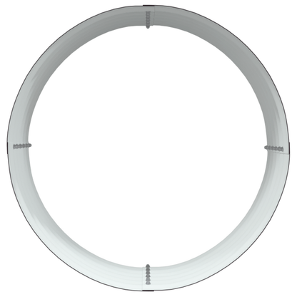 Letto rialzato da giardino Marrone 80 x 80 x 44 cm Acciaio
