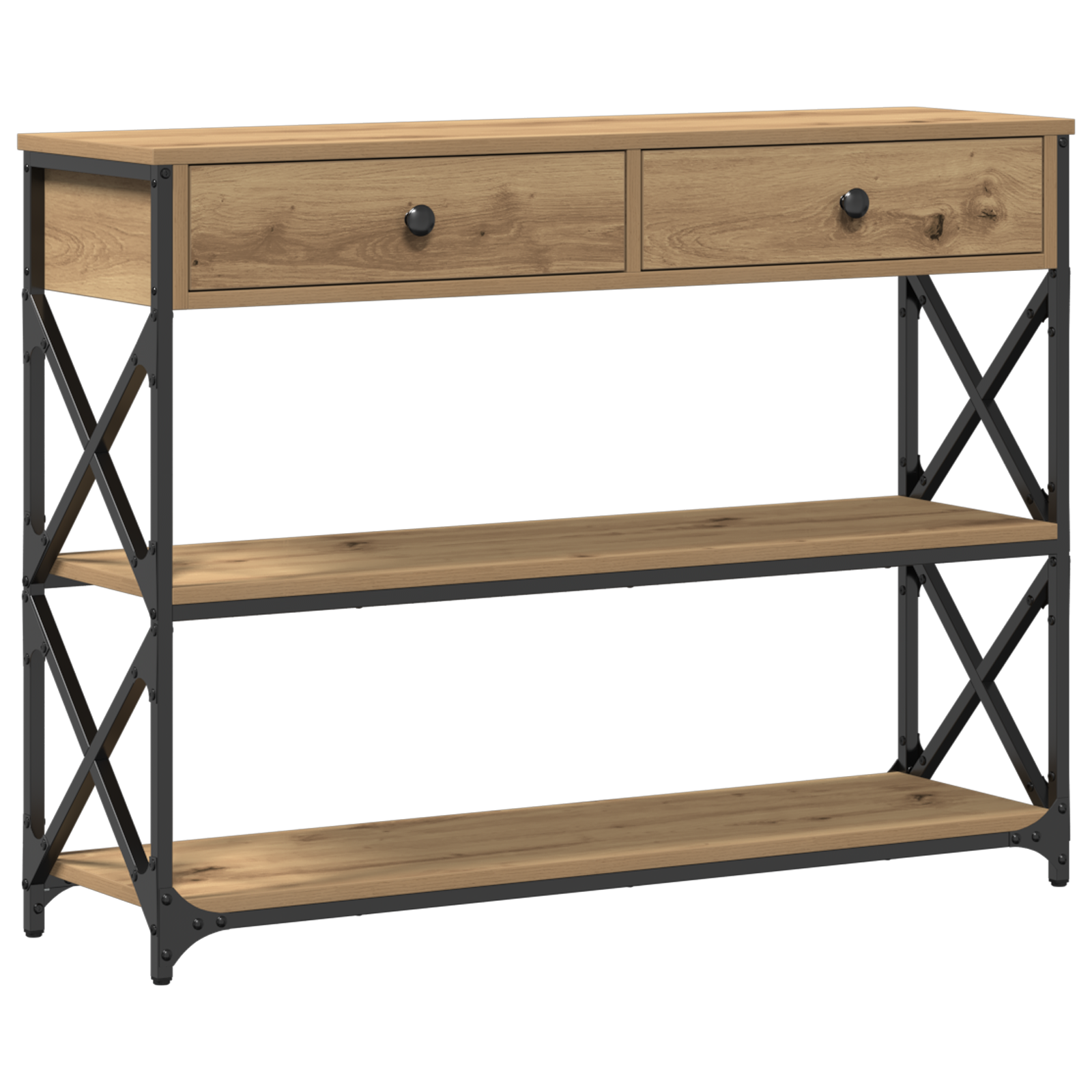 Tavolo Consolle rovere artigianale 100 x 28 x 75 cm | homemem39