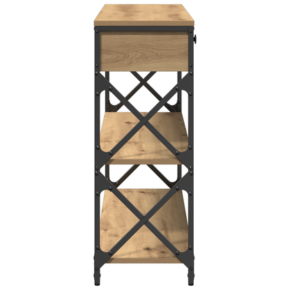 Tavolo Consolle rovere artigianale 100 x 28 x 75 cm | homemem39