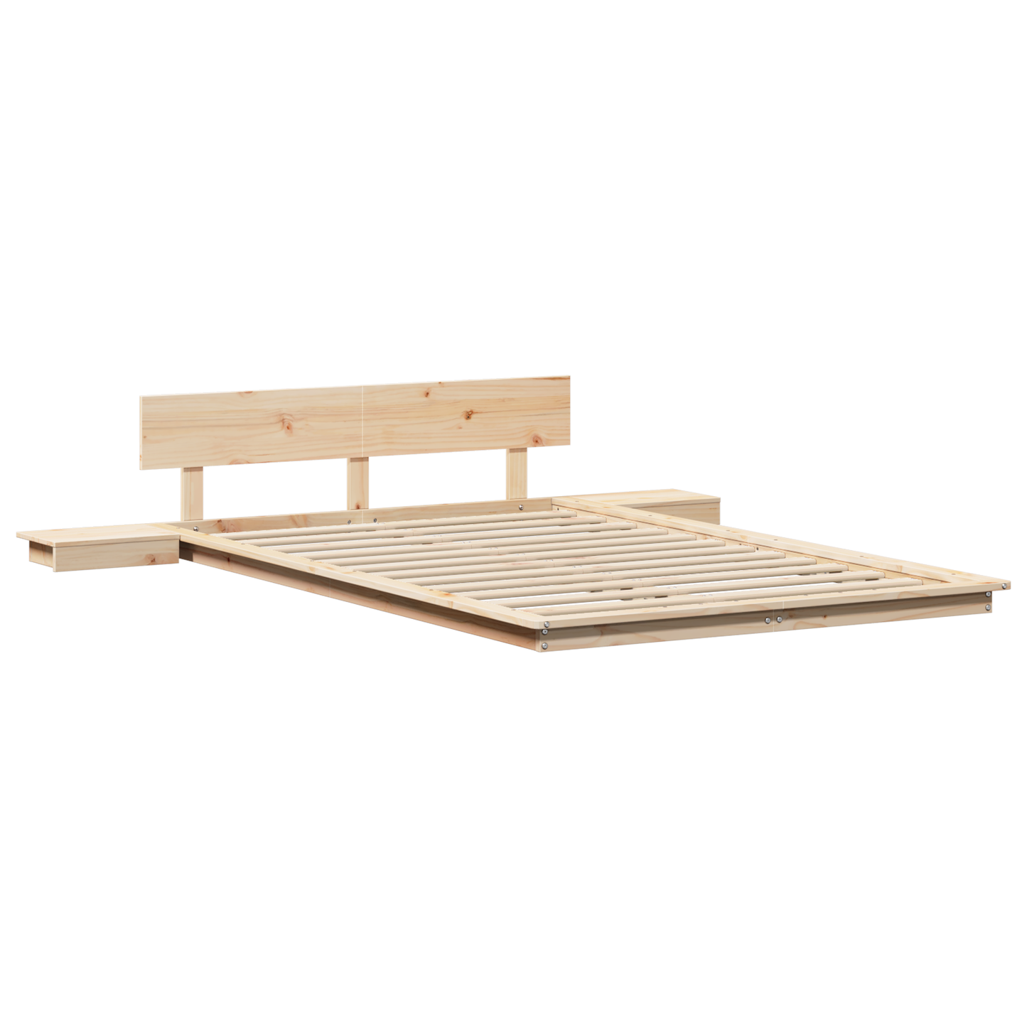 Struttura del letto Marrone 120 x 200 cm legno