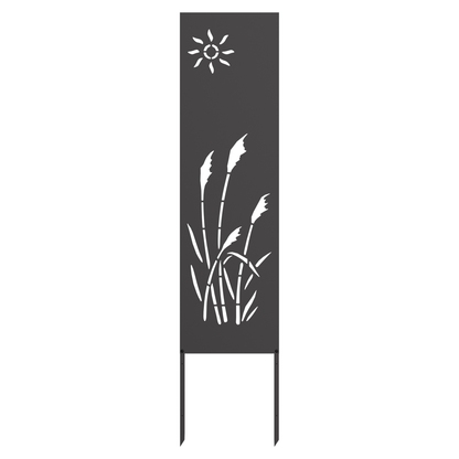 Pannello Decorativo da Giardino Altro Nero 32 x 140 cm