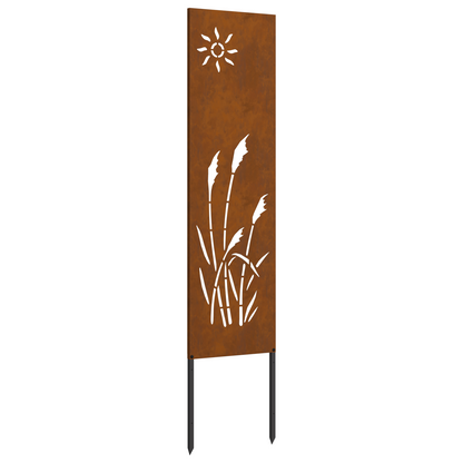 Pannello Decorativo da Giardino Altro Ruggine 32 x 140 cm