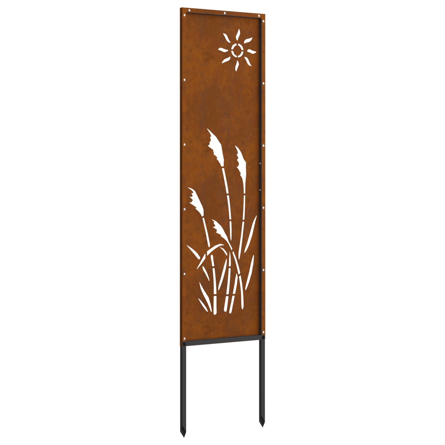 Pannello Decorativo da Giardino Altro Ruggine 32 x 140 cm
