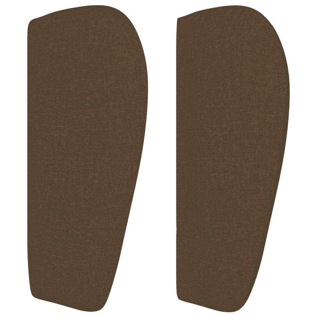 Giroletto a Molle con Materasso Marrone Scuro 90x200 cm Tessuto
