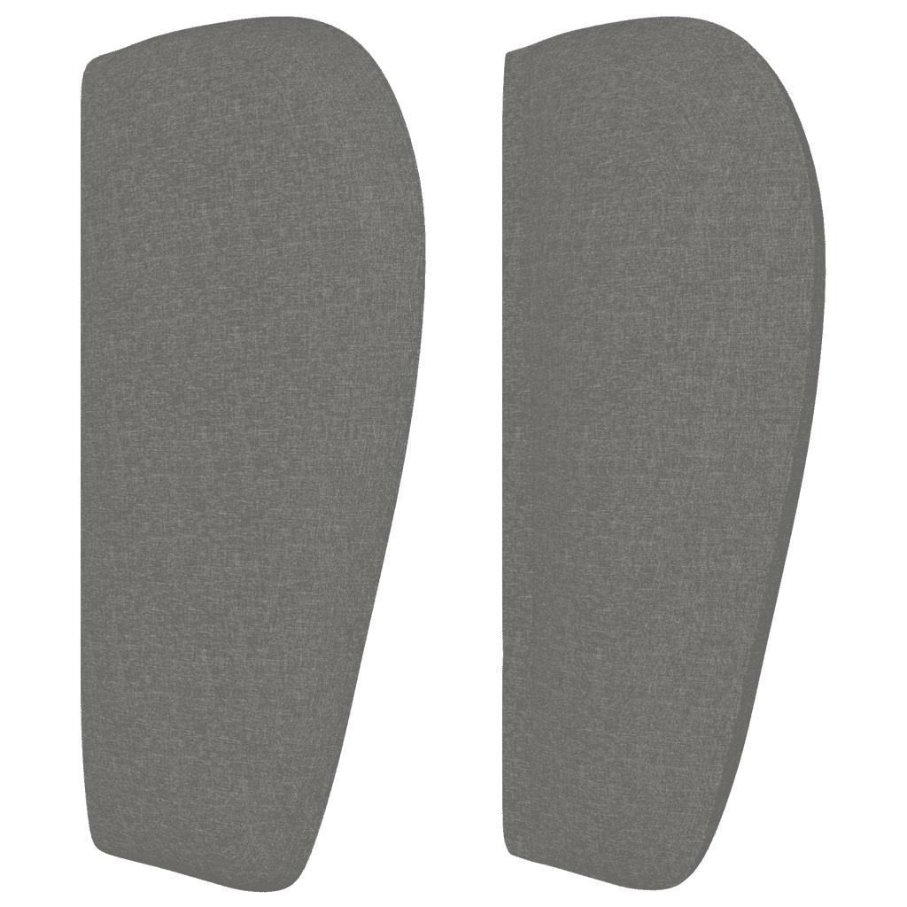 Giroletto a Molle con Materasso Grigio Scuro 200x200 cm Tessuto