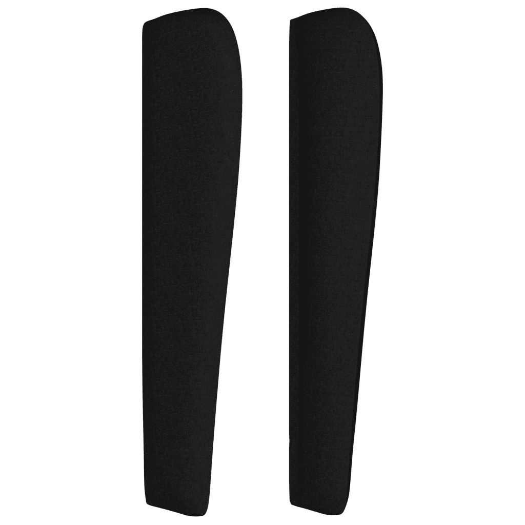 Giroletto a Molle con Materasso Nero 140x200 cm in Tessuto