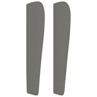 Giroletto a Molle con Materasso Grigio Scuro 140x200cm Tessuto