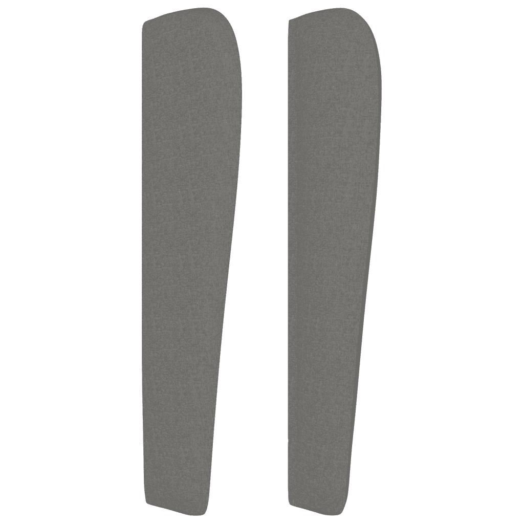Giroletto a Molle con Materasso Grigio Scuro 100x200 cm Tessuto