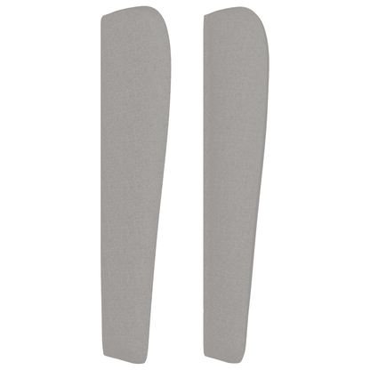 Giroletto a Molle con Materasso Grigio Chiaro 80x200 cm Tessuto