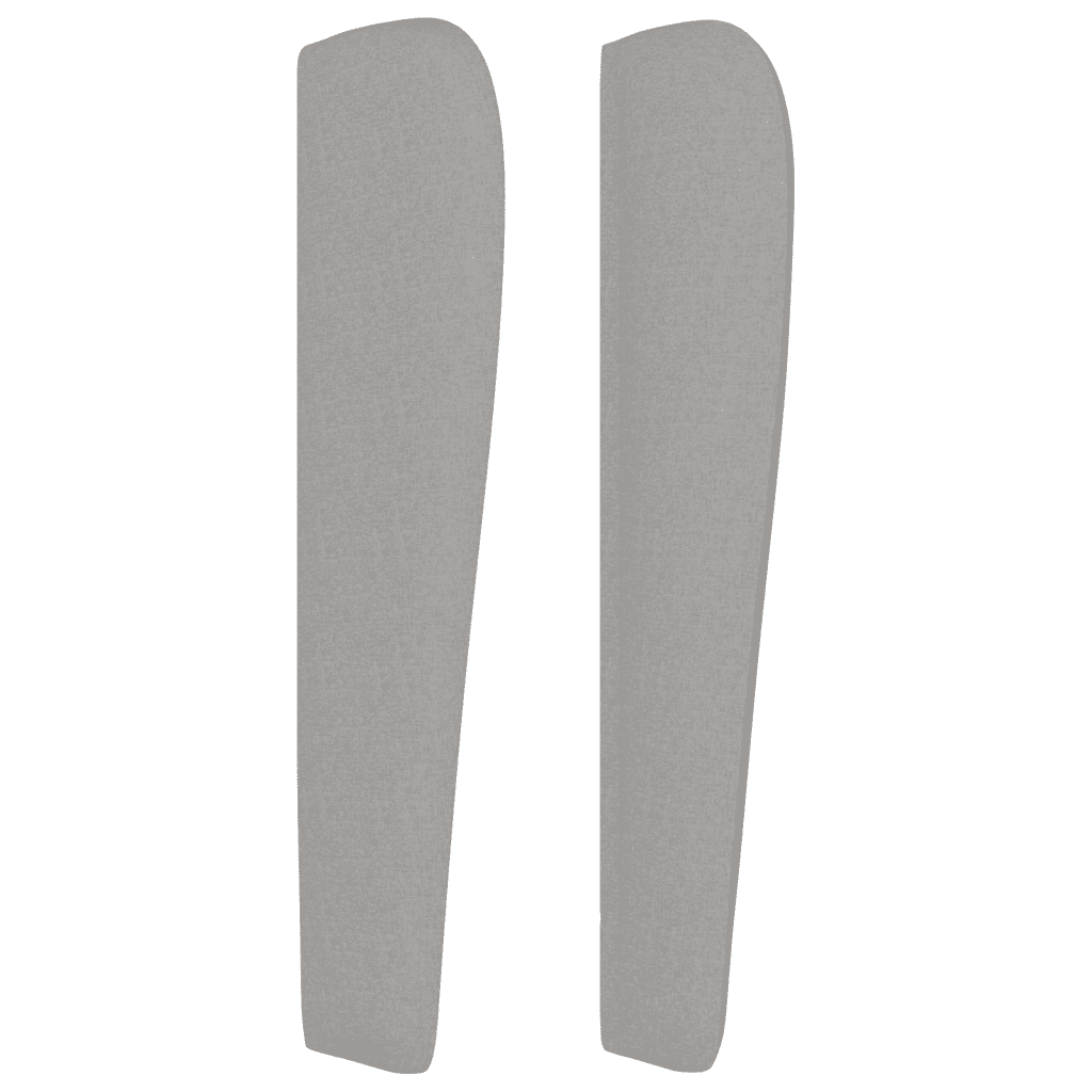 Giroletto a Molle con Materasso Grigio Chiaro 140x190cm Tessuto